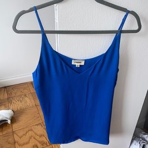 Blue Silky Tank